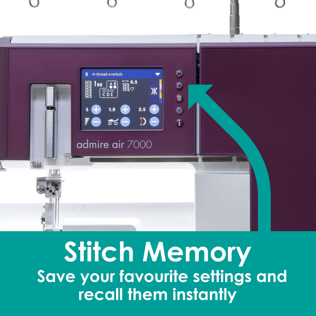 PFAFF Admire Air 7000 Coverlock Machine