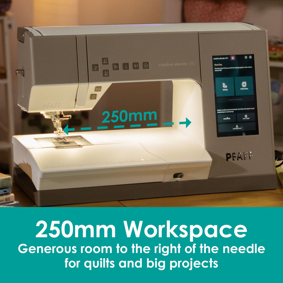PFAFF Creative Elevate 680 Sewing & Embroidery Machine