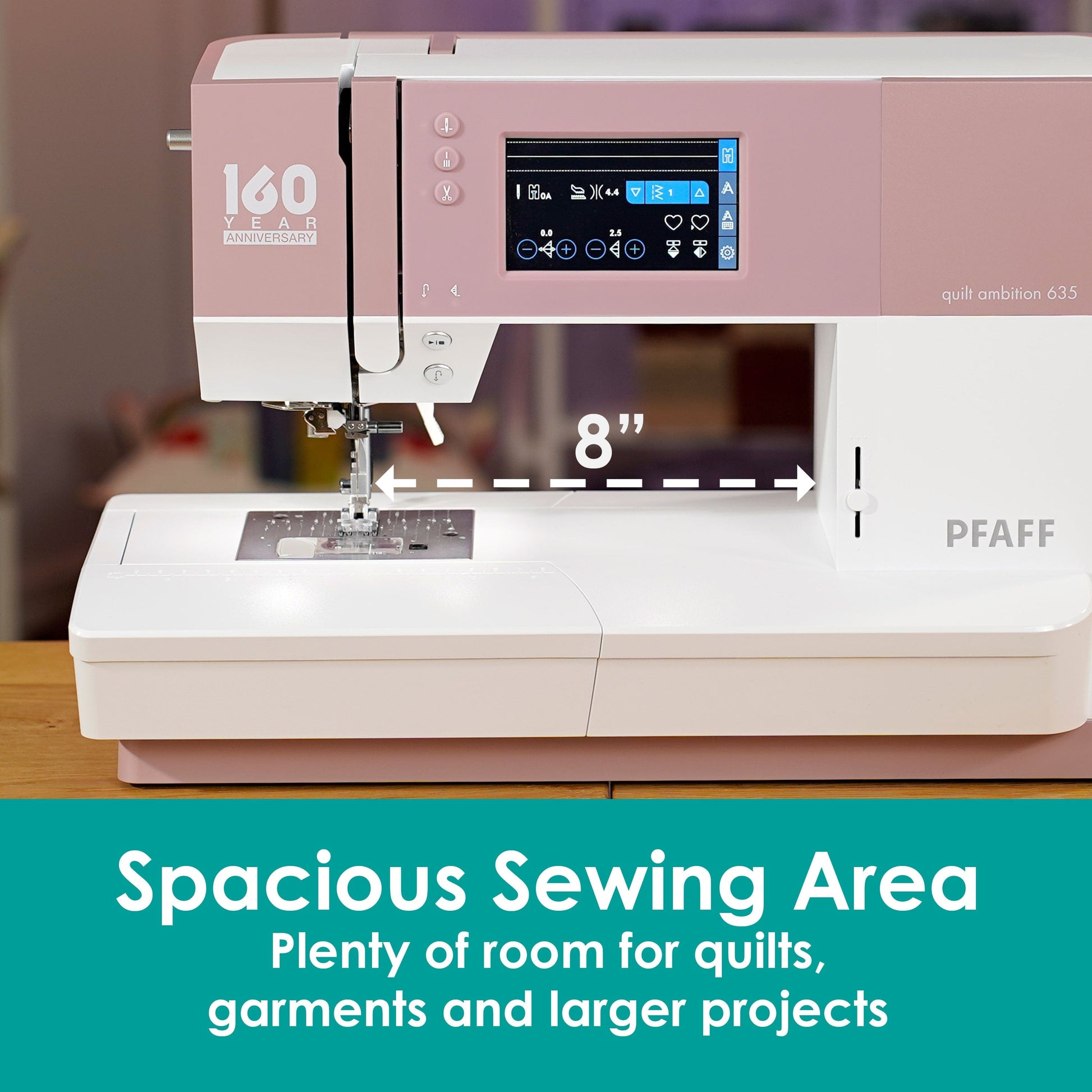 Pfaff Sewing Machines PFAFF Quilt Ambition 635 Sewing Machine  - The Sewing Studio