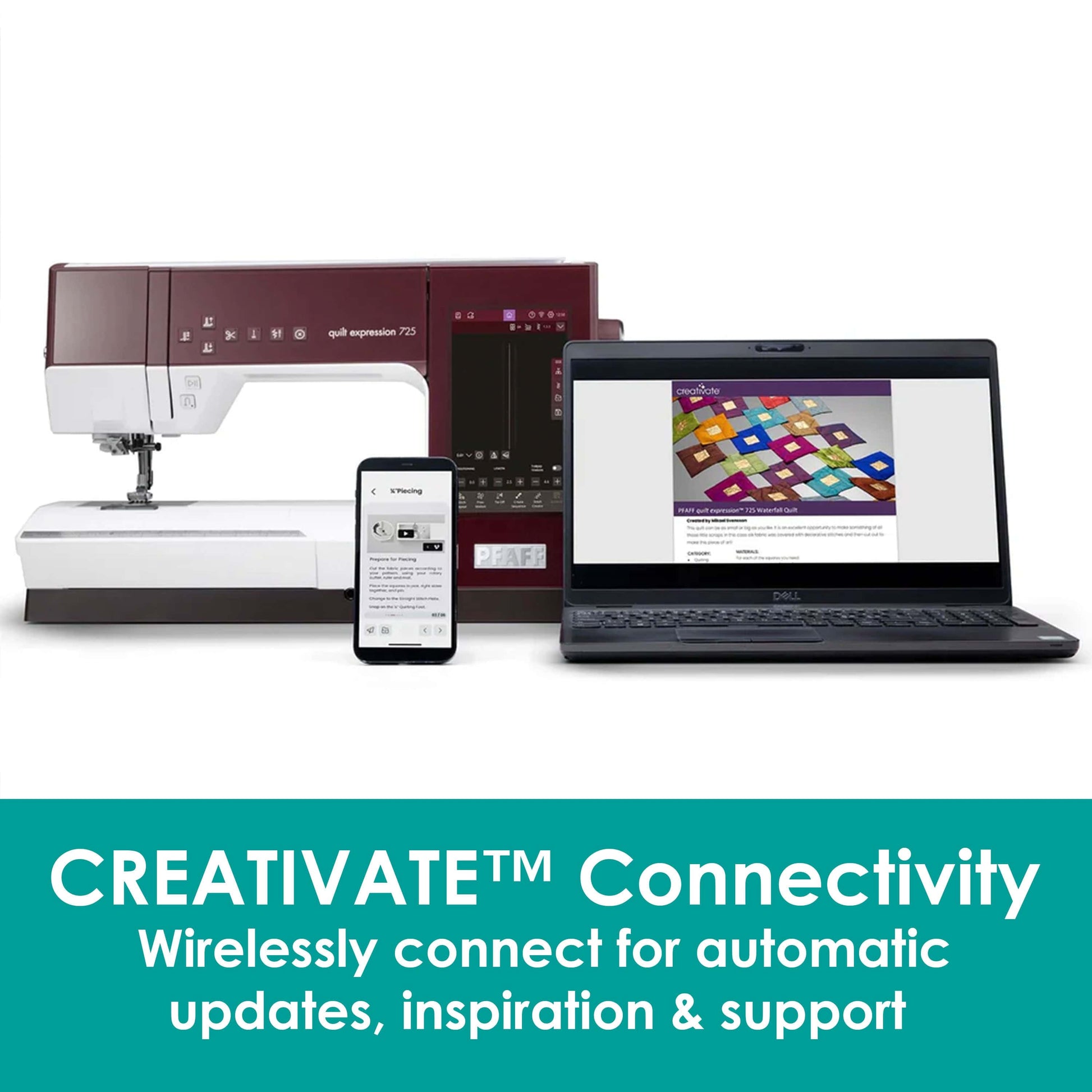 Pfaff Sewing Machines PFAFF Quilt Expression 725 Sewing Machine  - The Sewing Studio