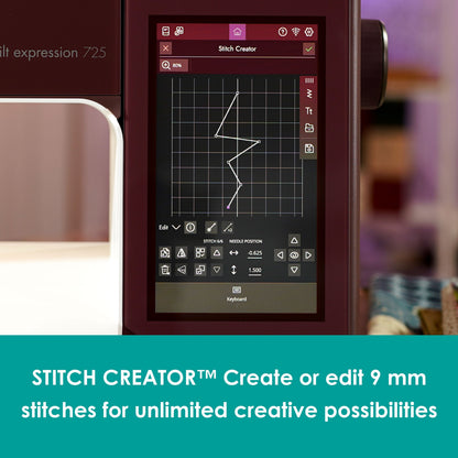 Pfaff Sewing Machines PFAFF Quilt Expression 725 Sewing Machine  - The Sewing Studio