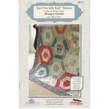 Just One Jelly Roll Pattern Hexagon Garden by Pam and Nicky Lintott