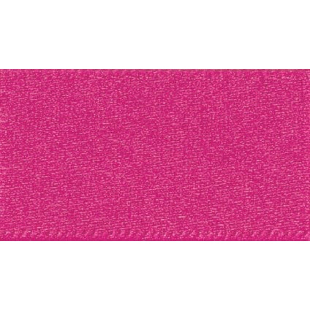 Double Faced Satin Ribbon Fuchsia Pink: 3mm wide. Price per metre.