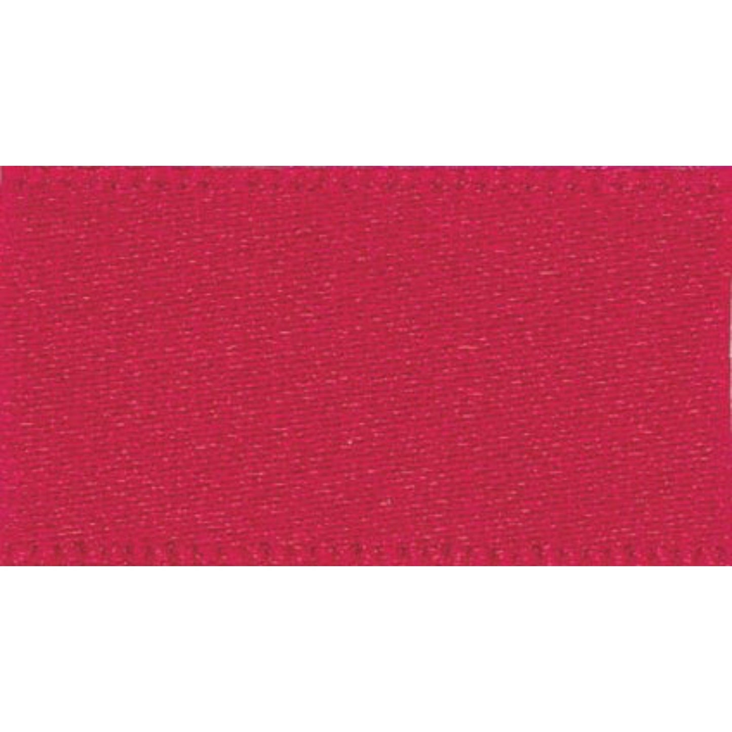 Double Faced Satin Ribbon: Red: 7mm wide. Price per metre.