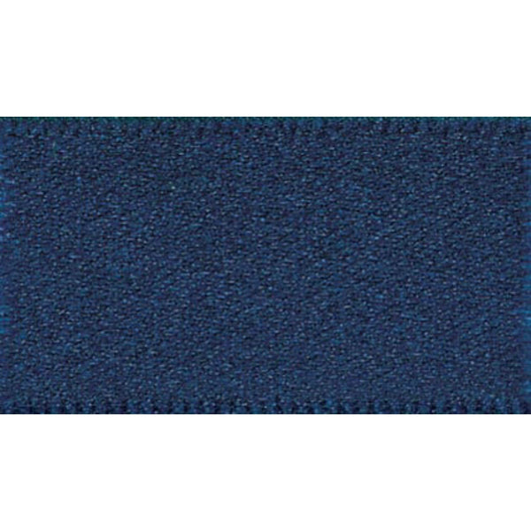 Double Faced Satin Ribbon: Navy Blue: 35mm wide. Price per metre.