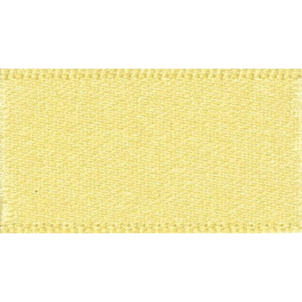 Double Faced Satin Ribbon Lemon Yellow: 3mm wide. Price per metre.