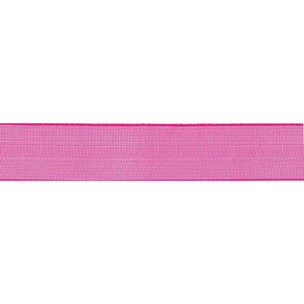 Super Sheer Ribbon: 25mm: Shocking Pink. Price per metre.