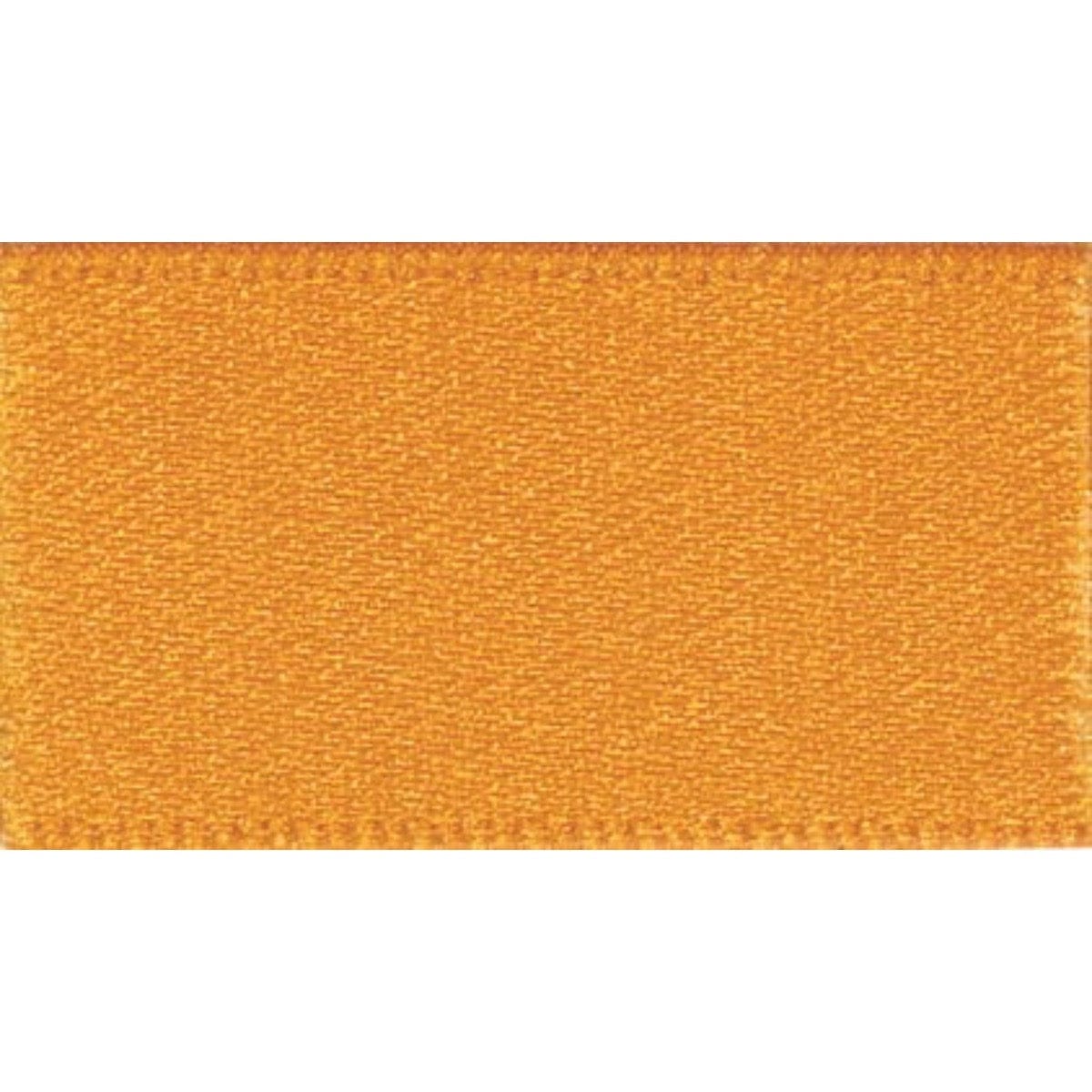 Double Faced Satin Marigold Orange: 3mm wide. Price per metre.