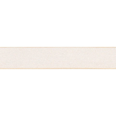 Super Sheer Ribbon: 10mm: Cream. Price per metre.