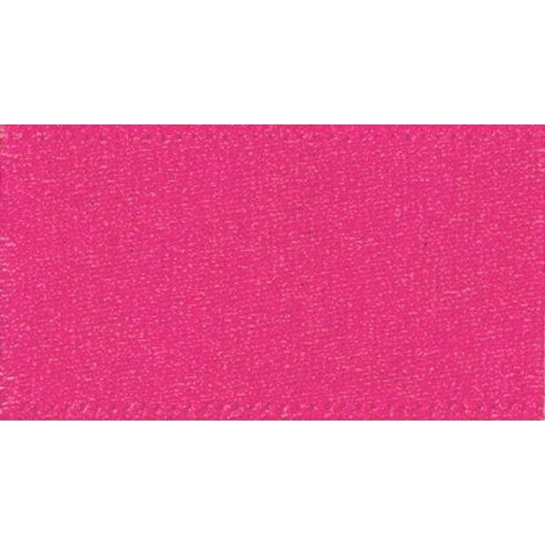 Double Faced Satin Ribbon Shocking Pink: 3mm wide. Price per metre.
