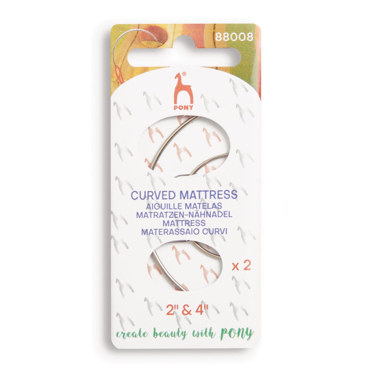 Pony Needles Hand Sewing Needles: Curved mattress needle  - The Sewing Studio