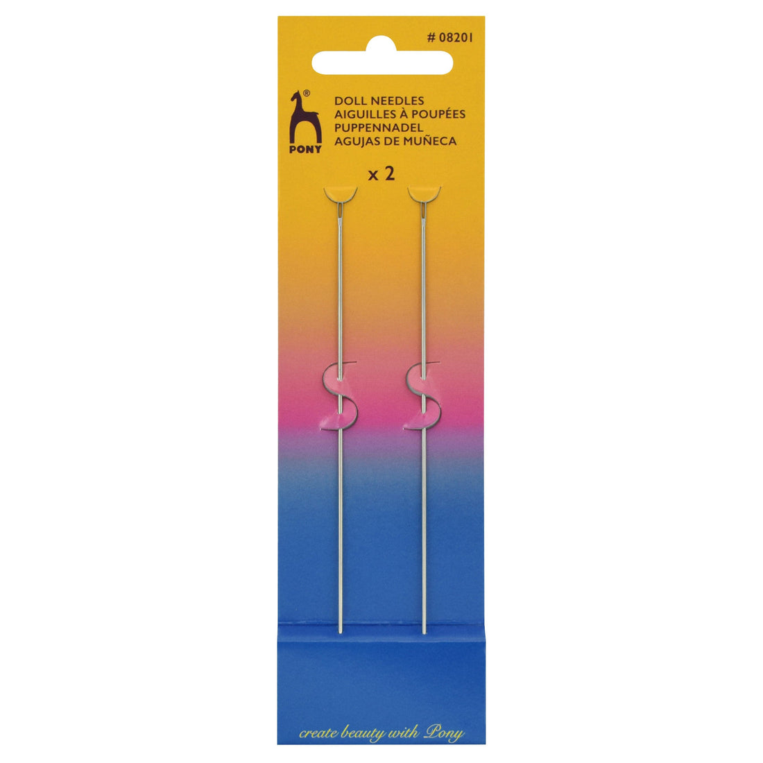 Pony Needles Hand Sewing Needles: Dolls: Gold Eye  - The Sewing Studio