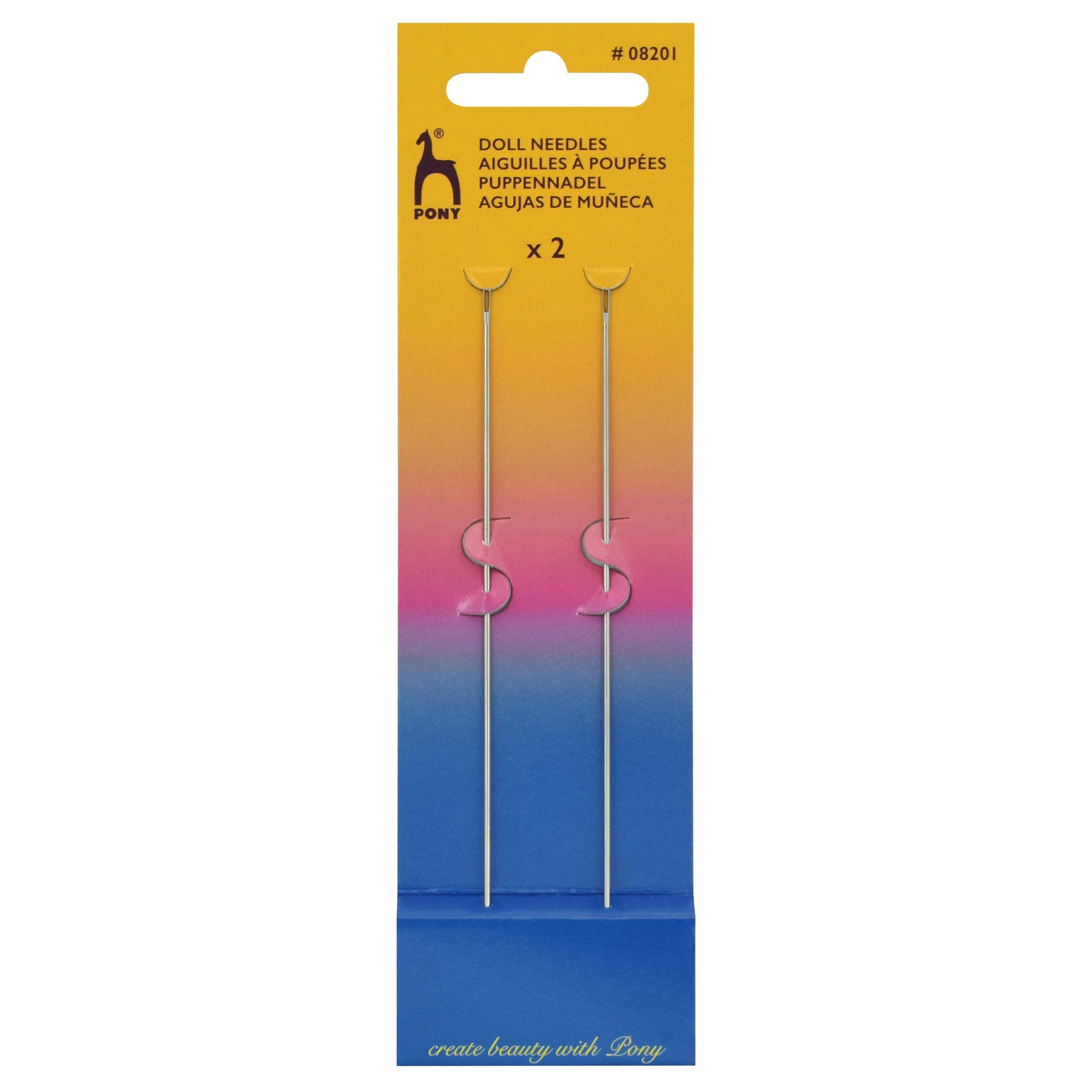 Pony Needles Hand Sewing Needles: Dolls: Gold Eye  - The Sewing Studio