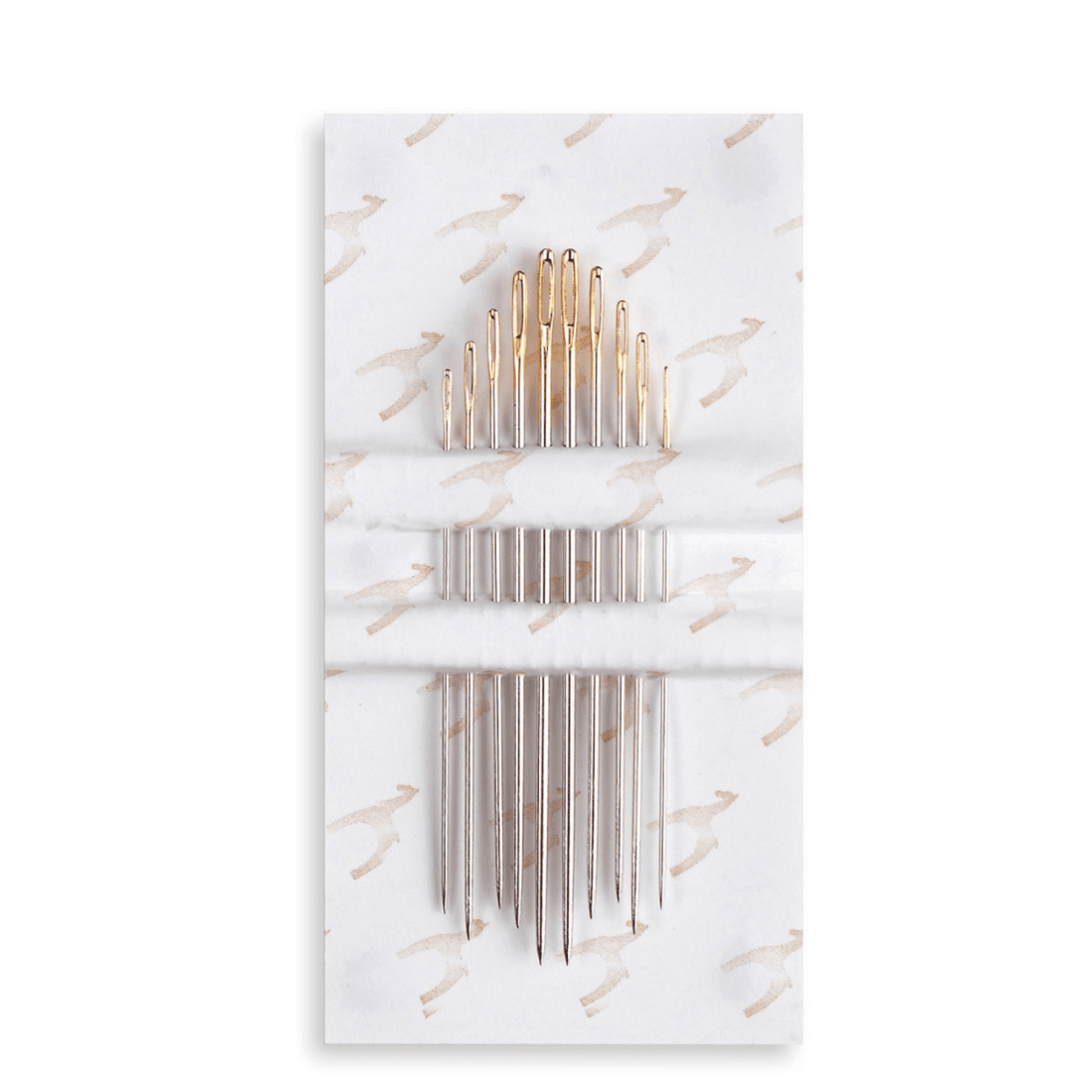 Hand Sewing Needles: Short darners: Gold Eye: Sizes 1-5