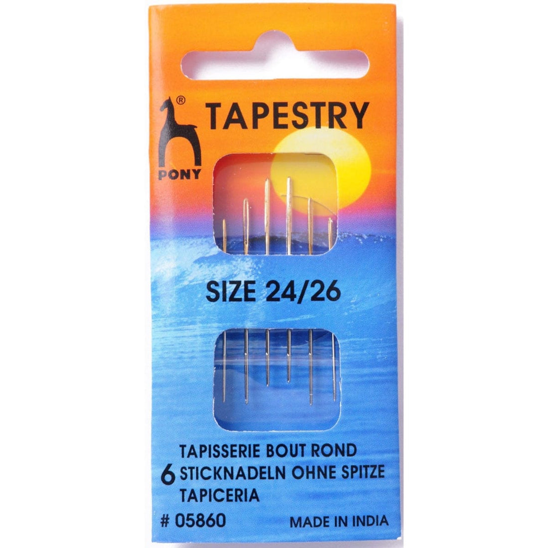 Pony Needles Hand Sewing Needles: Tapestry: Gold Eye: Sizes 24-26  - The Sewing Studio