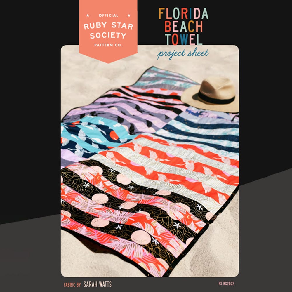 Ruby Star Society Download Free Pattern: Florida Beach Towel  - The Sewing Studio