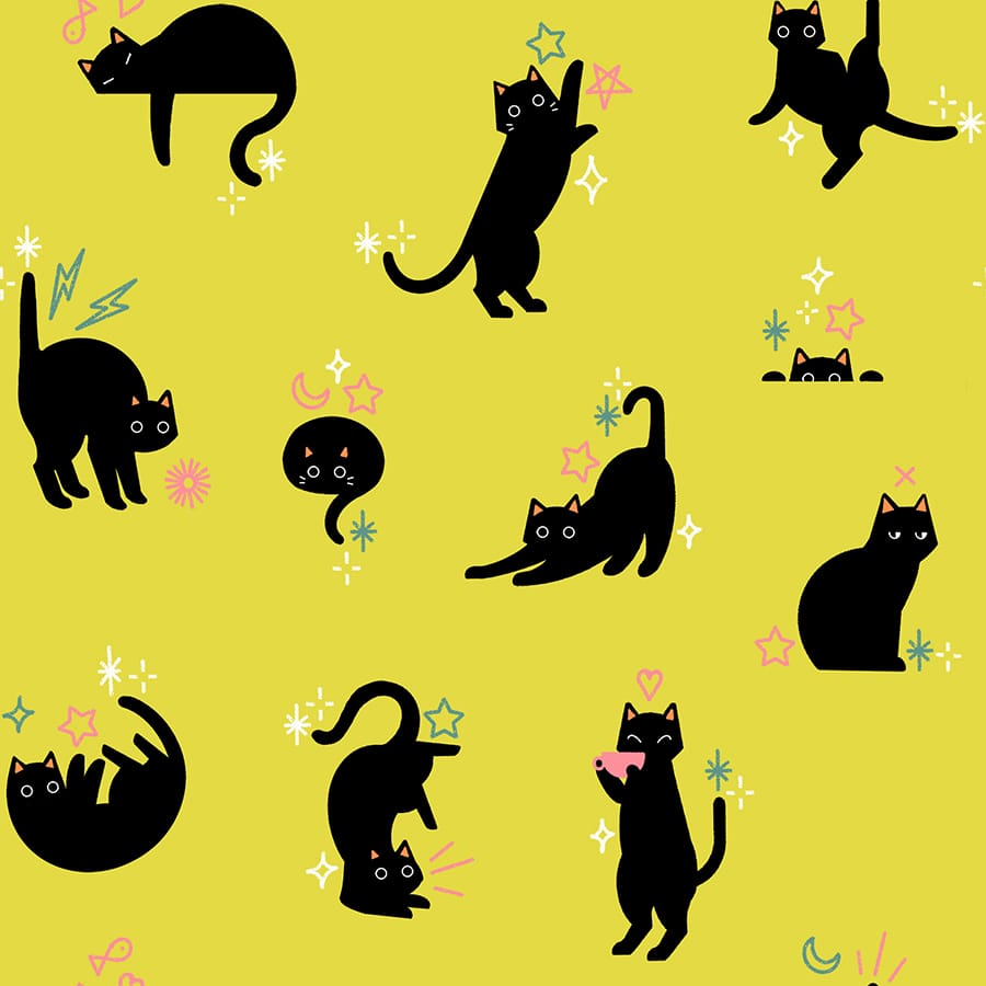 Yellow Halloween Ruby Star Society Fabric Ruby Star Society Freaky Familiars - The Sewing Studio