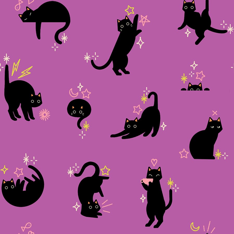 Purple Halloween Ruby Star Society Fabric Ruby Star Society Freaky Familiars - The Sewing Studio
