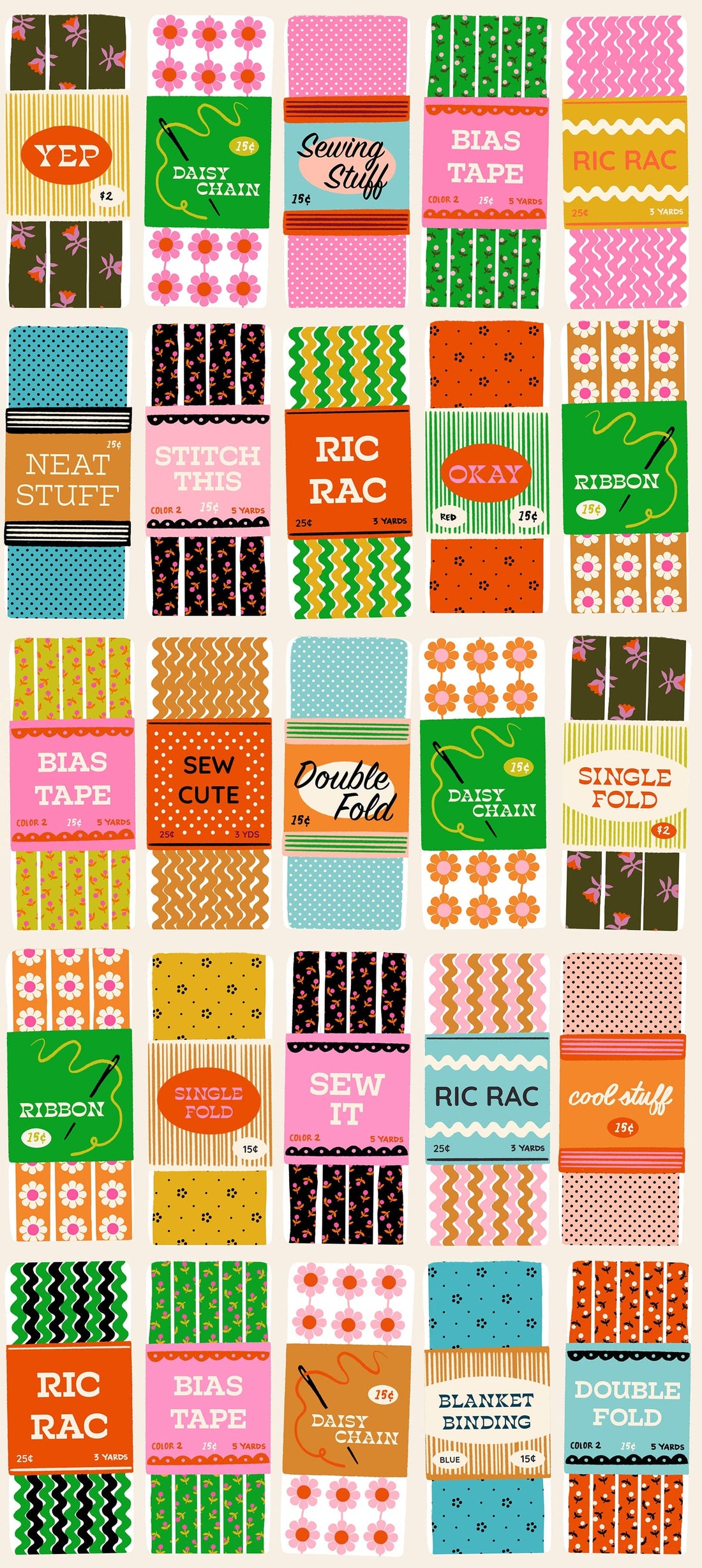 Multi-coloured Novelty Ruby Star Society Fabric Ruby Star Society 1-800-Notion - The Sewing Studio