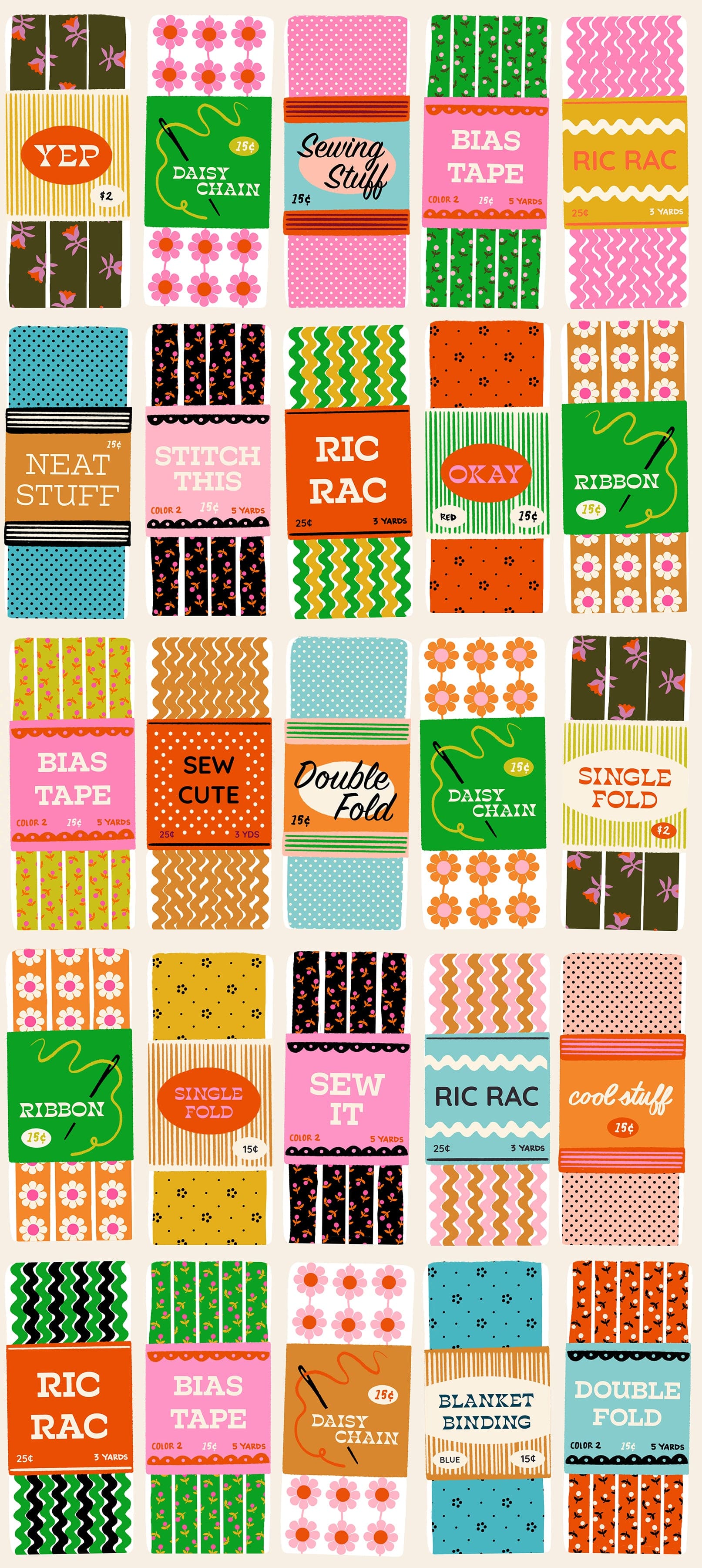 Multi-coloured Novelty Ruby Star Society Fabric Ruby Star Society 1-800-Notion - The Sewing Studio