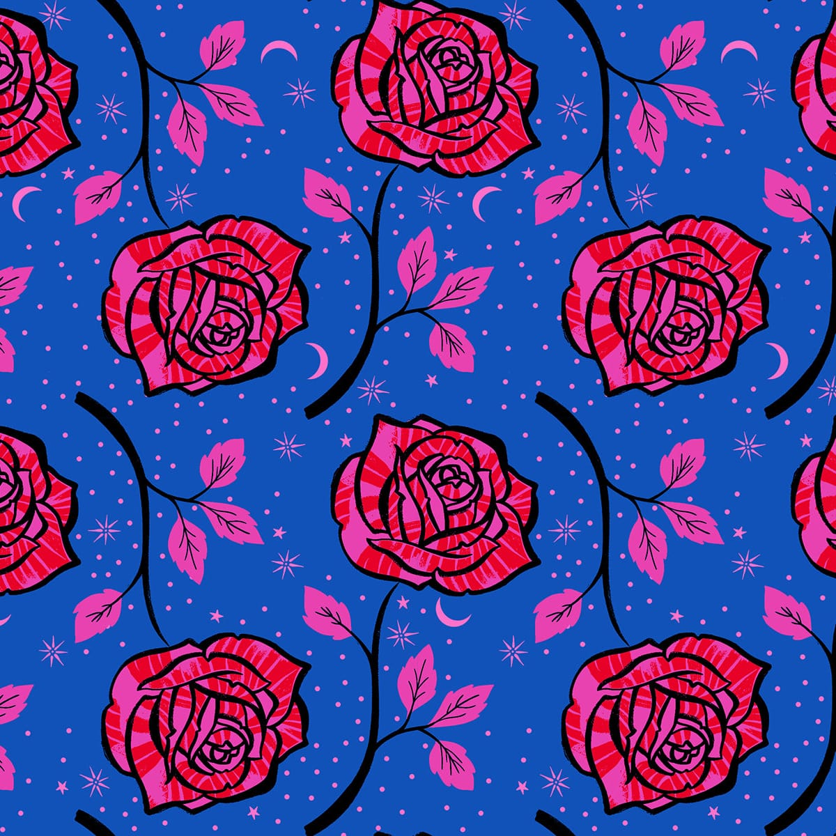 Blue Novelty Ruby Star Society Fabric Ruby Star Society Ink Shop - The Sewing Studio