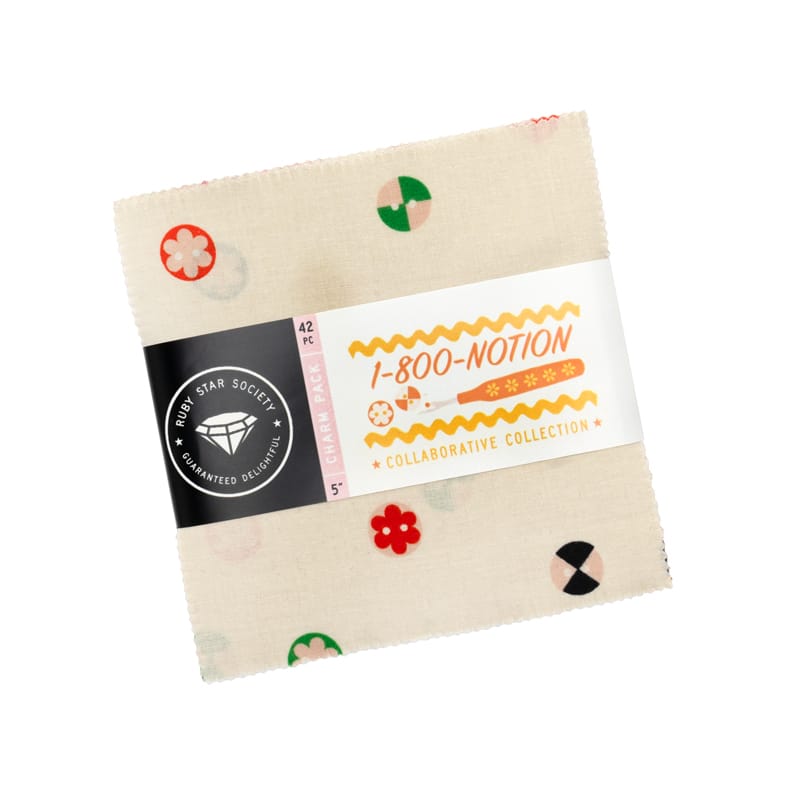 Ruby Star Society Fabric Pre Cuts Ruby Star Society 1-800-Notion Charm Pack - The Sewing Studio