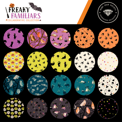 Ruby Star Society Fabric Pre Cuts Ruby Star Society Freaky Familiars Fat Quarter Bundle 24 Pieces - The Sewing Studio