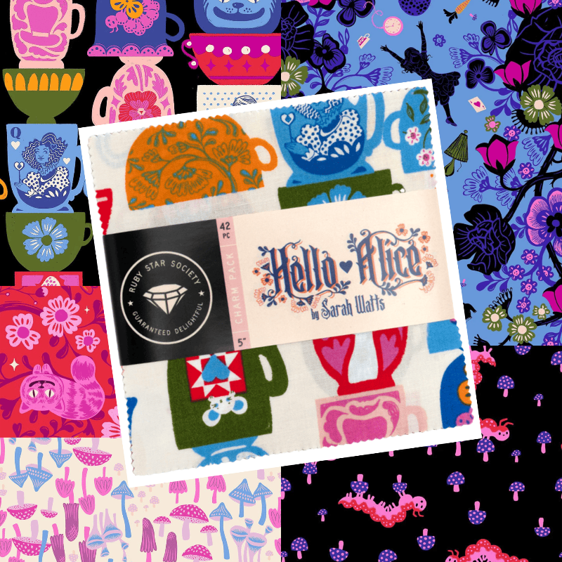 Ruby Star Society Fabric Pre Cuts Ruby Star Society Hello Alice Charm Pack  - The Sewing Studio