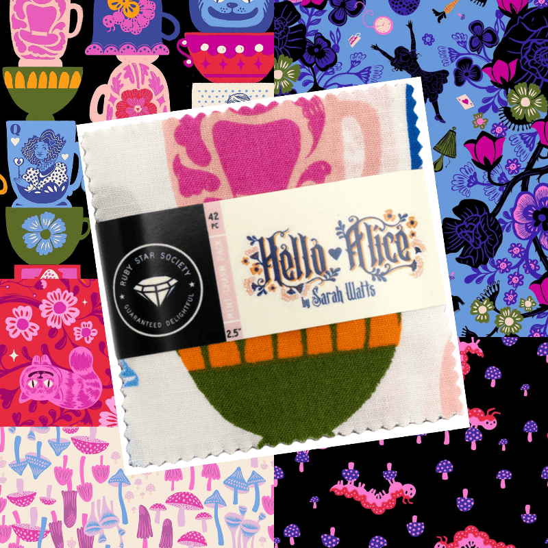Ruby Star Society Fabric Pre Cuts Ruby Star Society Hello Alice Mini Charm  - The Sewing Studio