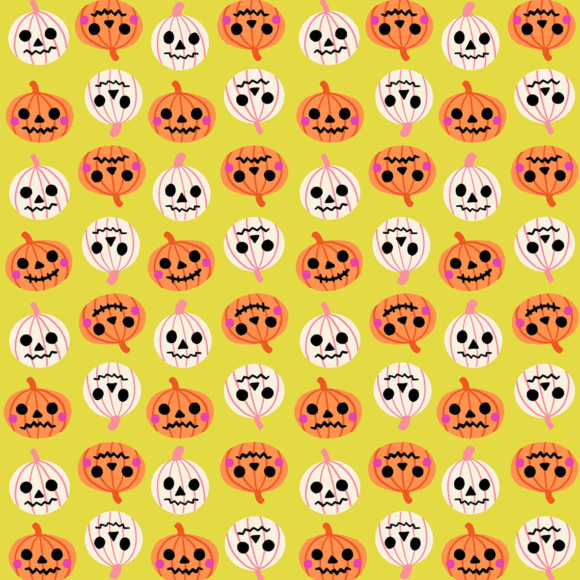 Yellow Halloween Ruby Star Society Fabric Ruby Star Society Freaky Familiars - The Sewing Studio