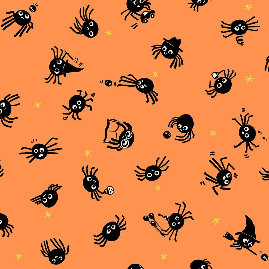 Orange Halloween Ruby Star Society Fabric Ruby Star Society Freaky Familiars - The Sewing Studio