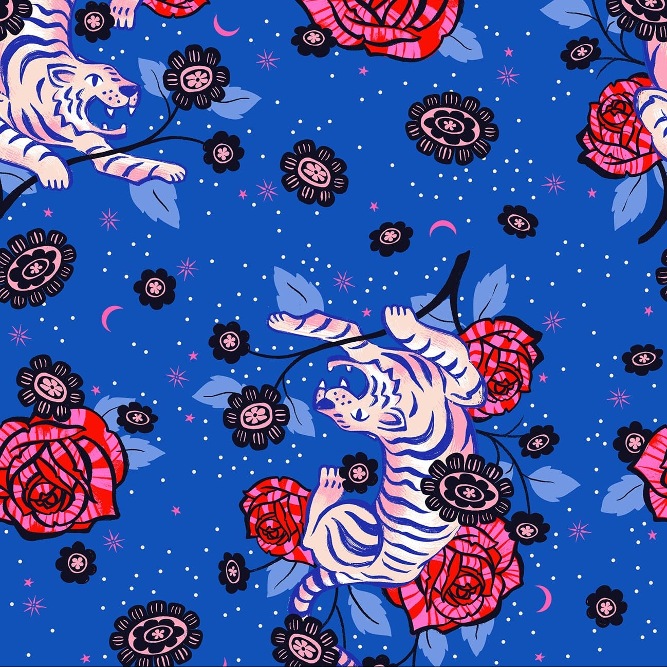 Blue Novelty Ruby Star Society Fabric Ruby Star Society Ink Shop - The Sewing Studio