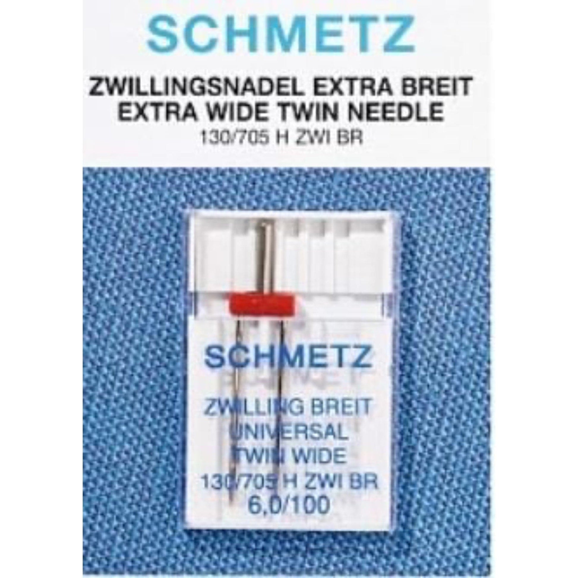 Schmetz Machine Needles Schmetz Sewing Machine Needle Universal Twin Wide 6mm Size 100/16  - The Sewing Studio