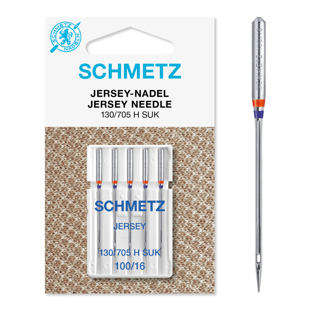 Schmetz Machine Needles Schmetz Sewing Machine Needles: Jersey Ball Point Size 70/16. Pack of 5 needles.  - The Sewing Studio
