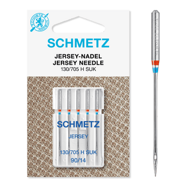 Schmetz Machine Needles Schmetz Sewing Machine Needles: Jersey Ball Point Size 90/14. Pack of 5 needles.  - The Sewing Studio for sale UK - The Sewing Studio