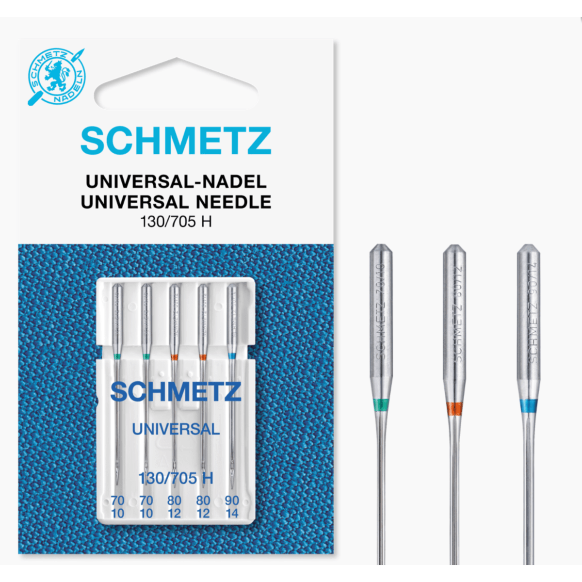Schmetz Machine Needles Schmetz Sewing Machine Needles Universal: Assorted Pack of 5  - The Sewing Studio