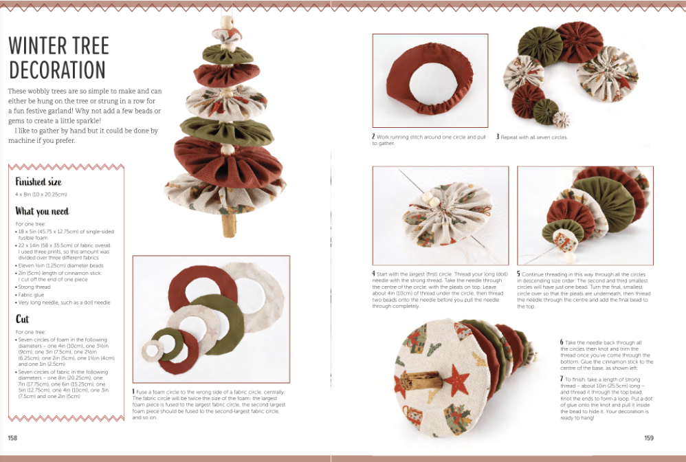 Search Press Books Half Yard Winter Collection Book  - The Sewing Studio