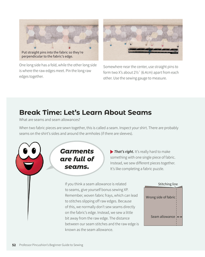 Search Press Books Professor Pincushion's Beginner Guide to Sewing Book  - The Sewing Studio