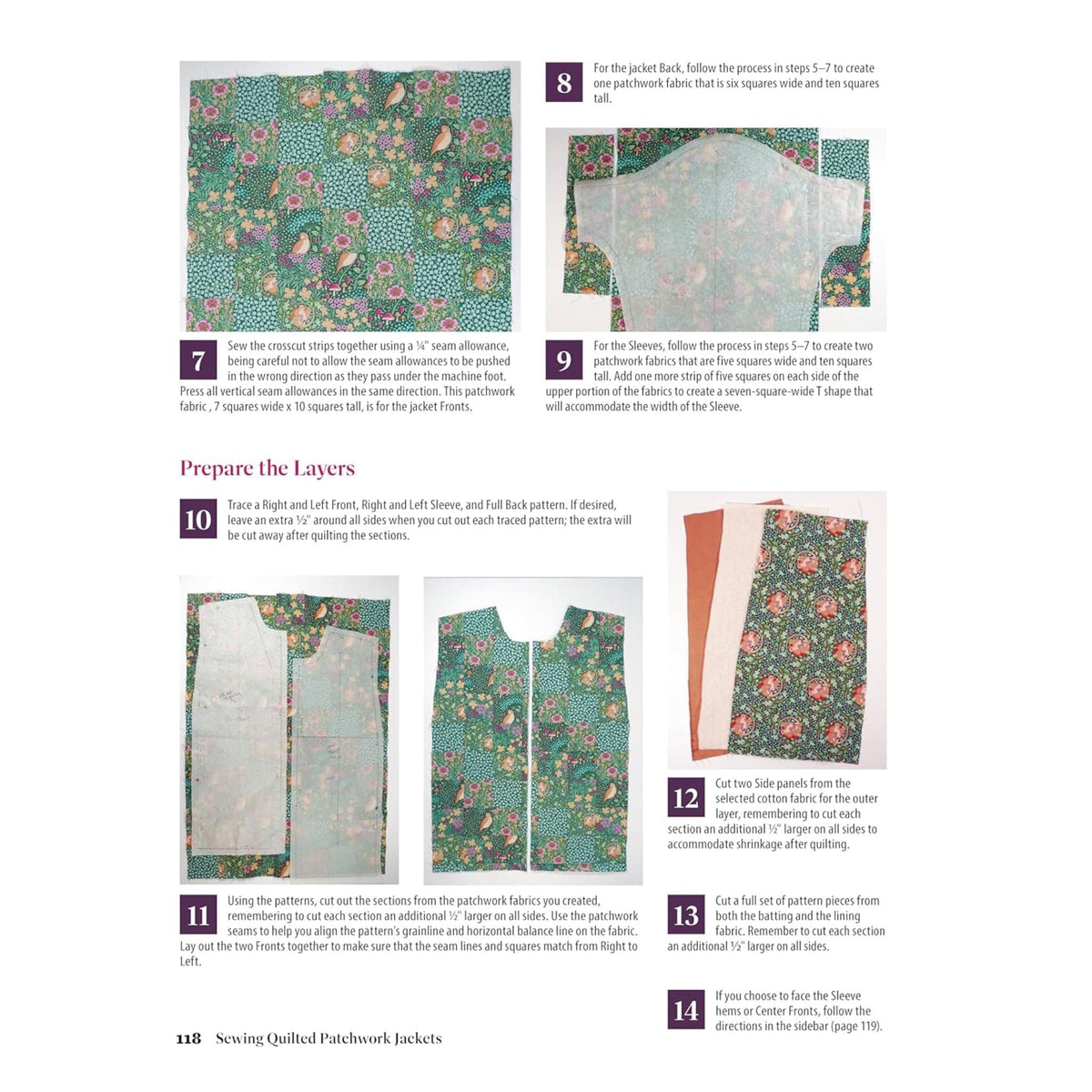 quilt jacket making process infographic summary