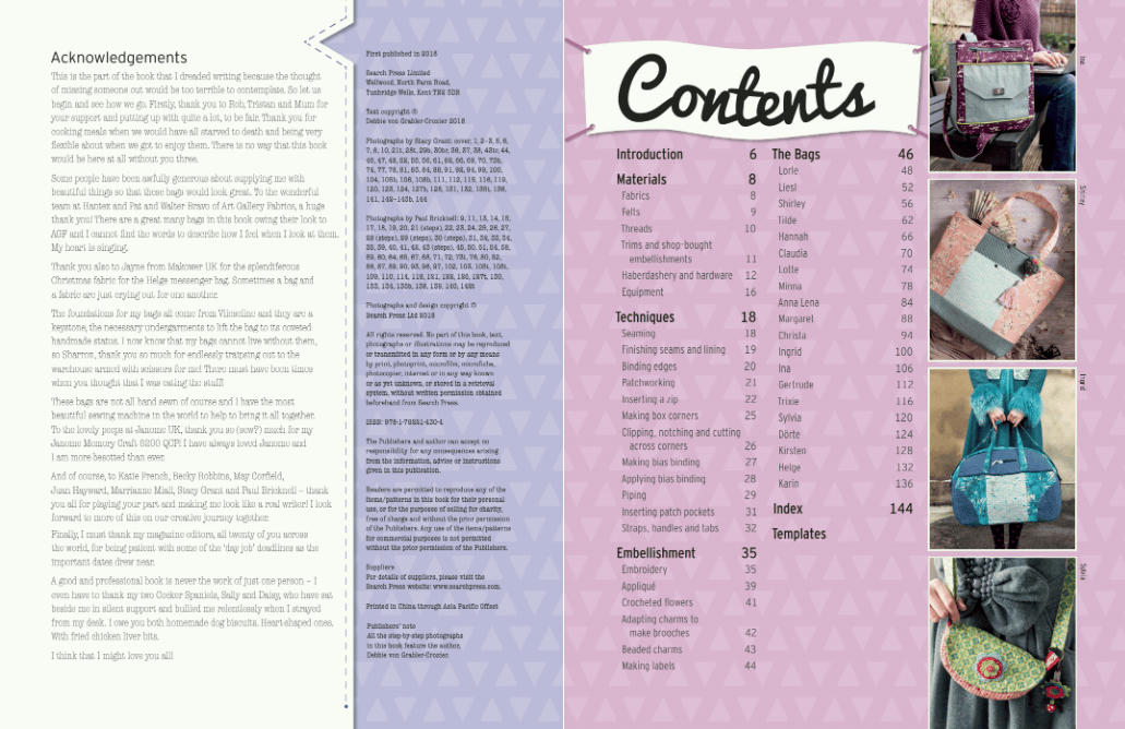 Search Press Books The Bag Boutique Book  - The Sewing Studio