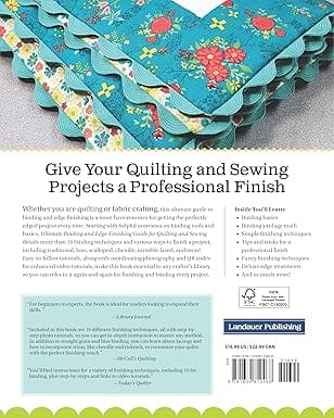 Search Press Books Ultimate Binding and Edge-Finishing Guide for Quilting and Sewing Book  - The Sewing Studio
