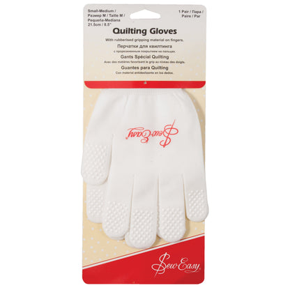 Sew Easy Craft Accessories Quilting Gloves with Gripping: small to medium size  - The Sewing Studio