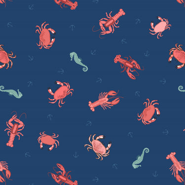 Lewis And Irene Small Things Coastal Crabs Lobsters and Seahorses SM58.3