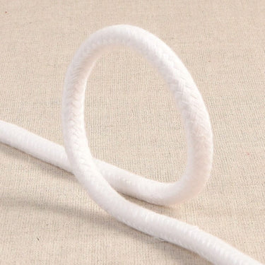Stephanoise Ropes and Twine Braided White Cotton Cord 6mm Price Per Metre  - The Sewing Studio for sale UK - The Sewing Studio