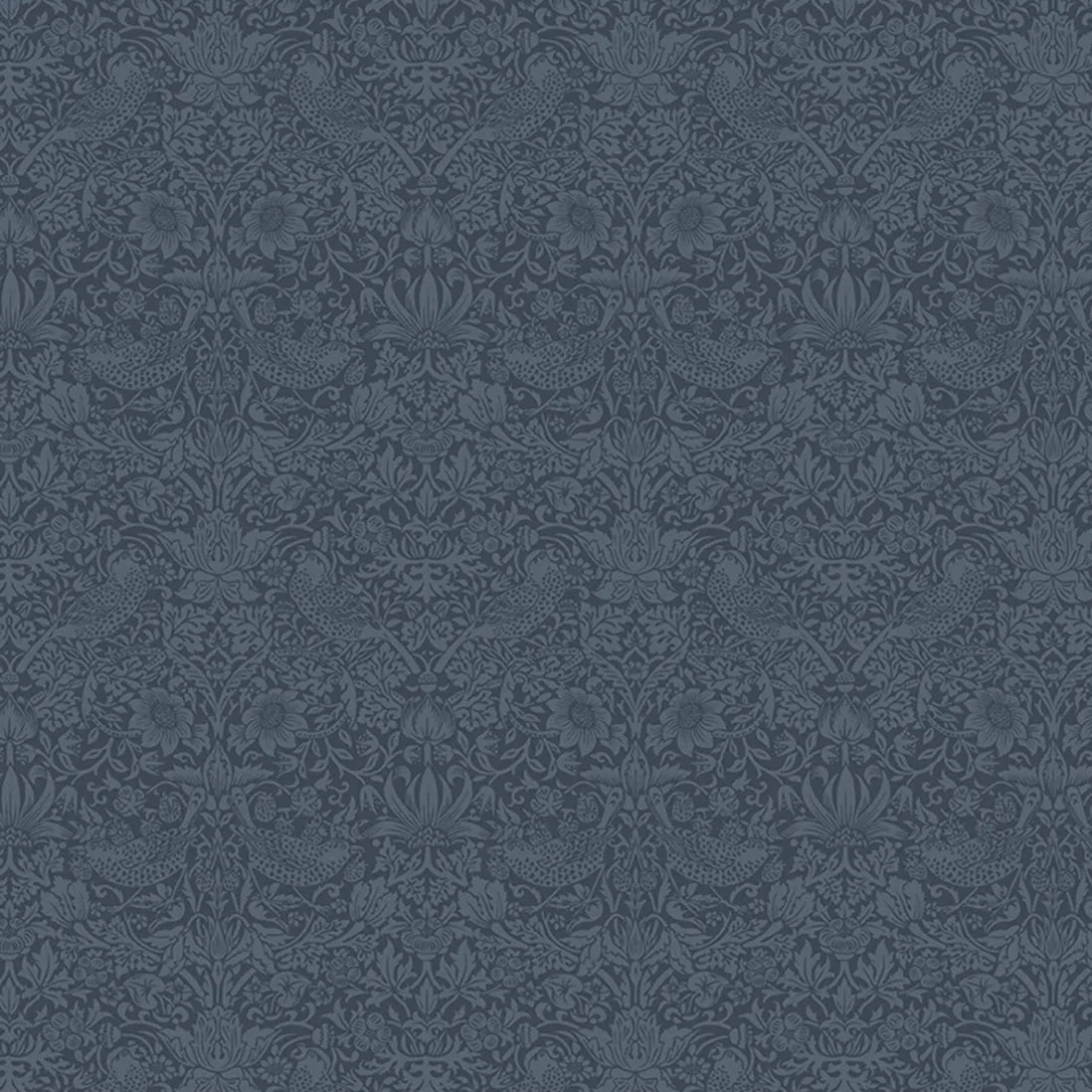 Blue Blender Stof Fabric Morris & Co The Trellis Palette Fabric - The Sewing Studio