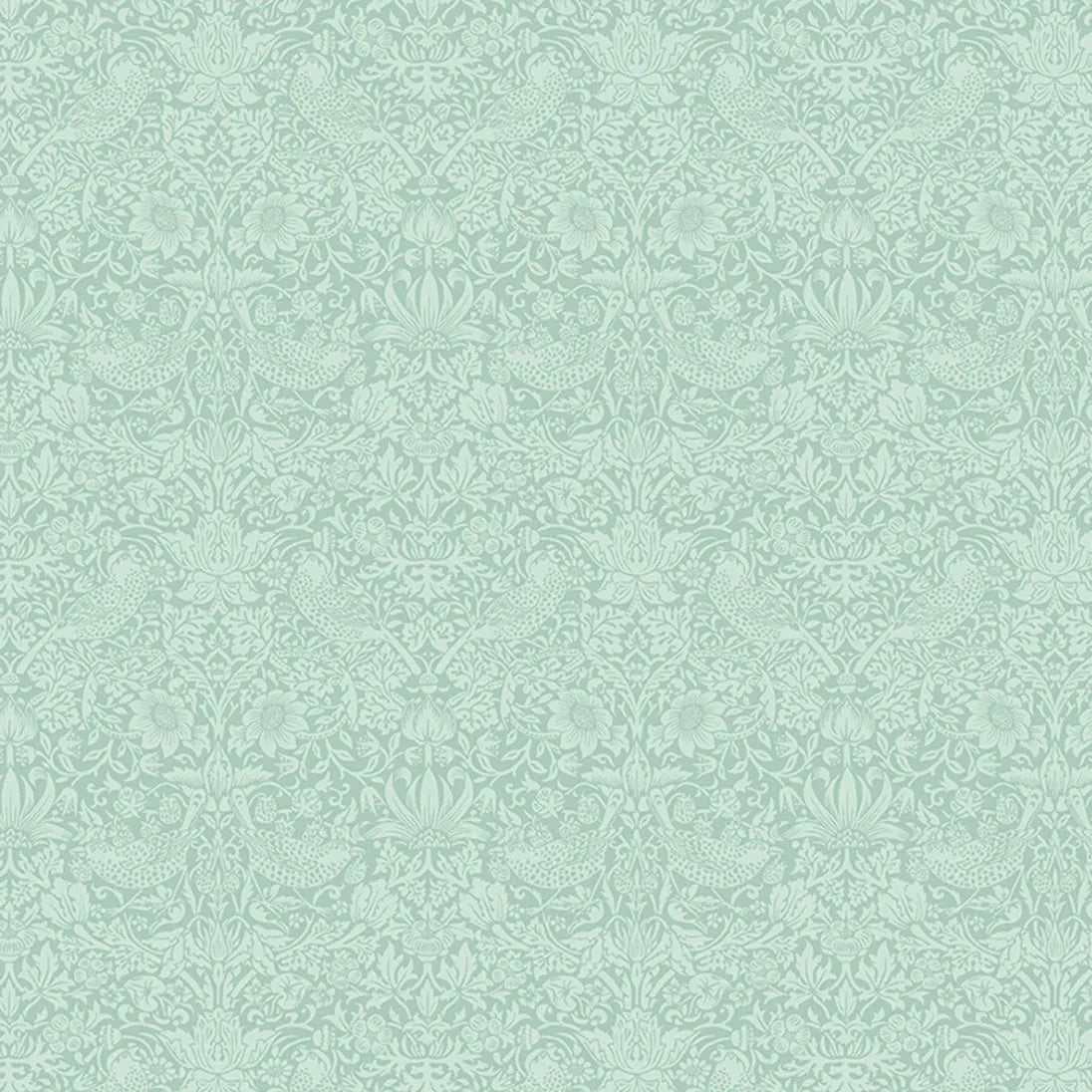 Blue Blender Stof Fabric Morris & Co The Trellis Palette Fabric - The Sewing Studio