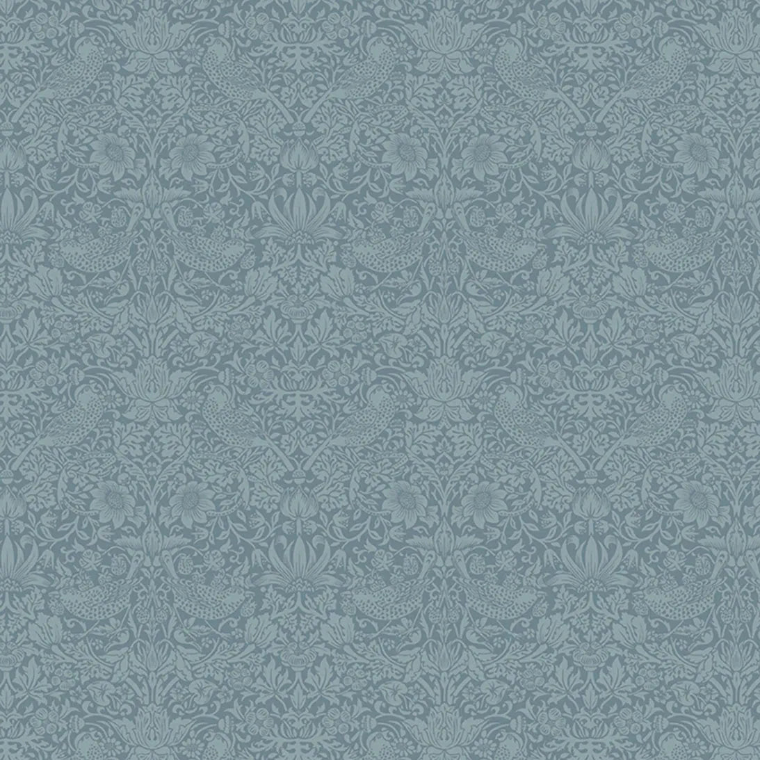 Blue Blender Stof Fabric Morris & Co The Trellis Palette Fabric - The Sewing Studio