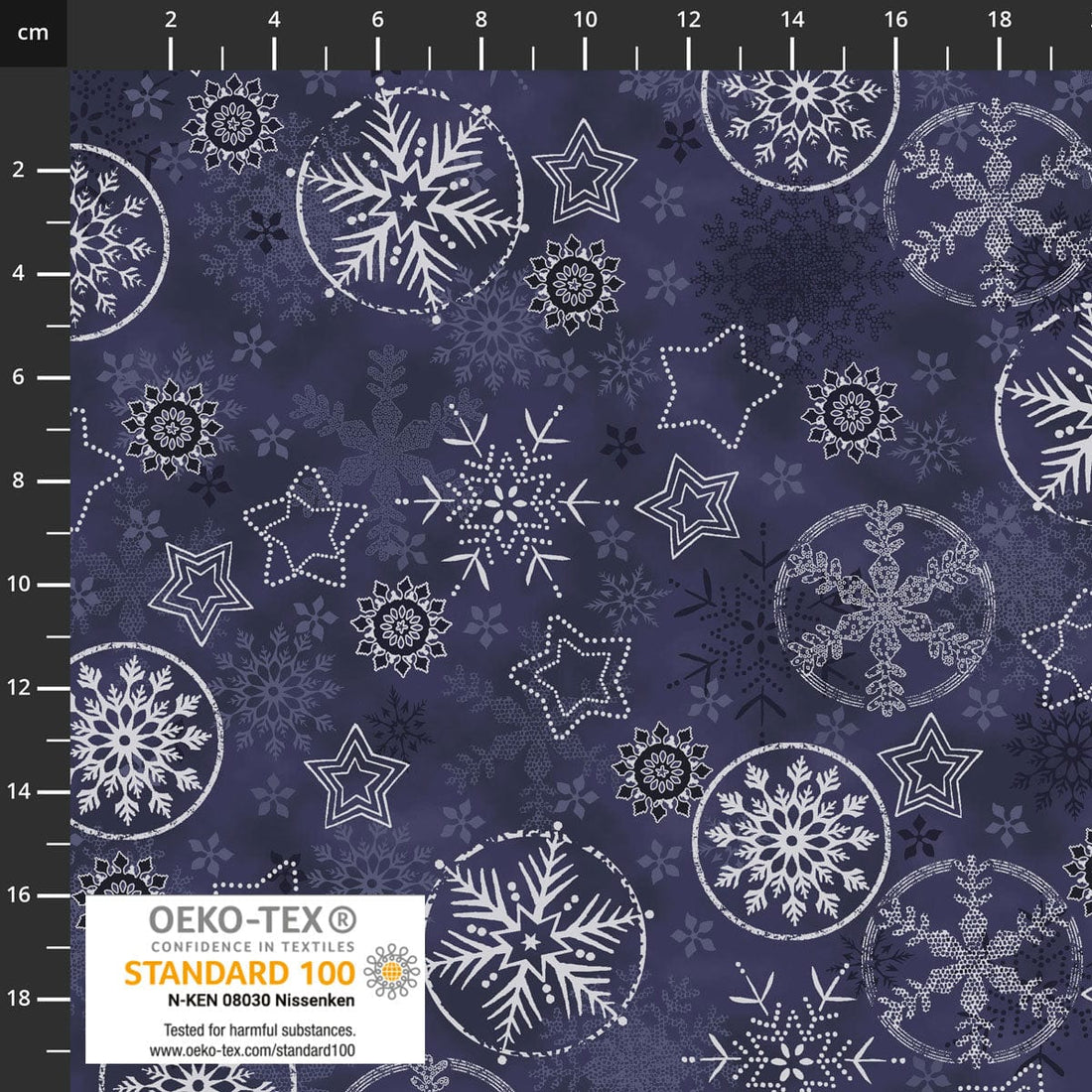 Stof Fabric Stof Frosty Snowflake  - The Sewing Studio
