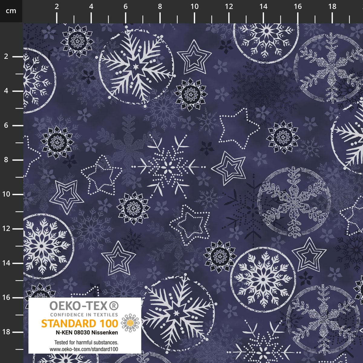 Stof Fabric Stof Frosty Snowflake  - The Sewing Studio