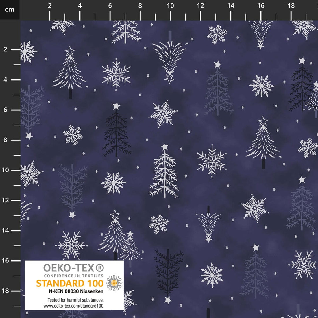 Stof Fabric Stof Frosty Snowflake  - The Sewing Studio